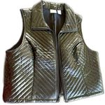 Chico's  Black Vest. Size: 2 (Large) Black Quilted Zip Up (444) Photo 0