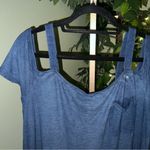 Anthropologie Cloth & Stone Maxi Length Dress with Cold Shoulder/ Short sleeve L Photo 1