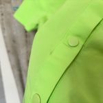 Stüssy Stussy Nomi House Dress Light Neon Green Snap Button Shirt Dress Photo 5