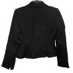 Tahari Arthur S Levine Tailored Cropped Wool Blend Blazer Black Petite 2P Photo 1