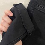 Just Black Button Fly black skinny jeans with fringe hem size 26 Photo 7