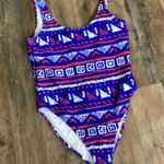 Chubbies  One Piece Swimsuit Aztec Pattern Large L USA 1 Piece Photo 1