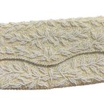 Vintage Hand Beaded Walborg Clutch White Bag Snap Closure Timeless Elegant Photo 0
