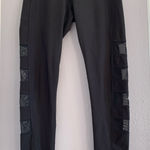X By Gottex Black Mesh Side Panel Leggings Photo 0