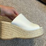 Beast Fashion White Espadrille Platform Heels Photo 3