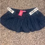 Edikted  Pleated Denim Mini Skirt Photo 1