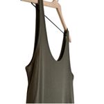 Marine layer Olive Green Lexi Rib Sleeveless Midi Dress Size L Photo 4