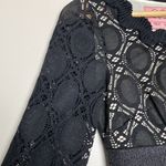 Phoebe Couture Phoebe Lace Scalloped Edge 3/4 Sleeve Black Dress Size 2 Photo 6