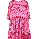 Ivy City Co Women’s Half Sleeve Maxi Dress Pink With Red Bows Ruffles Princess Size 1X Photo 0