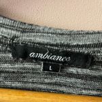 Ambiance Gray Casual Long Sleeve Boxy Cropped Shirt Size L Size L Photo 3