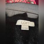 Loft  - Long Sleeve Soft Ribbed Knit Open Front Poncho Sweater Photo 1