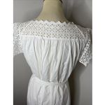 Womens Doen White Eyelet Sleeveless Maxi Nightgown Dress Medium‎ M Photo 7