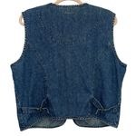 Haggar Vintage Full Zip Sleeveless Denim Vest Blue Size L Photo 1