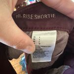 American Eagle  burgundy hi-rise shortie size 6 shorts Photo 2