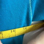 Vintage Ribbed Hoodie Top Y2K 2000s Glam Indie Sleaze Blue Small Photo 7