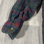 Pendleton Plaid Green and Red Women’s Shirt; Large Long Photo 9
