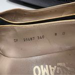 Salvatore Ferragamo Vintage Black Suede Block Kitten Heels size 8 B Photo 13