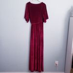Baltic Born  Meghan Mulberry Velvet Wrap Maxi Dress Photo 5