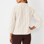 Ann Taylor EUC Chain Pattern Mock Neck Sweater Photo 1