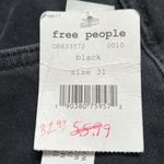 Free People NWT  Black Rita Crop Frayed Flare Jeans Size 31R OB833572. Photo 6