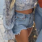 AGOLDE Shorts Denim Distressed Photo 2