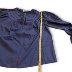 Universal Threads NWOT Cornflower Blue Balloon Sleeve Crochet Yoke Blouse Top New Photo 6