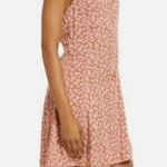 BP NWT  by Nordstrom Button Front Allison Dress in Tan Pink Floral - 3X Photo 8