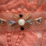 Ryu : ModCloth Melon Lace Sleeveless Illusion Neckline Party Dress w Rhinestones Photo 8