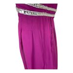 Crystal Doll Raspberry Pink/Purple Strappy Shorts Formal Romper with Train Photo 11