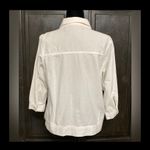 Allyson Whitmore Sport 1/4 length sleeves white jacket. Size Medium Photo 2