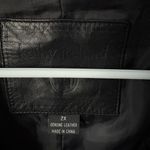 Kathy Ireland vintage Genuine Leather Jacket women plus sz 2X Classic buttons up Photo 6