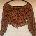 Forever 21 Animal Print Off The Shoulder Top Photo 2