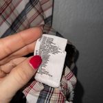 H&M L.O.G.G. Tan Red Plaid Cotton Dress Size 12 Photo 5