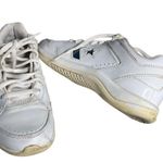 Converse White Sneakers Leather Tennis Cheerleading Shoes Athletic Womens Size 5 Photo 8