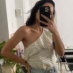 L'Academie  The Cecile Top in White & Black stripe xs Photo 5