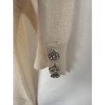 AQUA ‎ Cashmere Blend Jewel Button Short Sleeve Sweater Top Photo 6