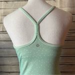 Lululemon Petit Dot Fresh Teal Mint Green Power Y Tank Top Size 6 Photo 5