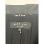 Rag and Bone Black Lamb Leather Collar Button Front Blazer Jacket Sz 10 Wo… Photo 9