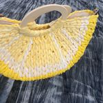 Style & Co Yellow and Cream Woven Handbag By  Photo 1