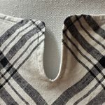 Liz Claiborne 100% Linen Black and White Plaid Maxi Dress Size 14W Photo 6