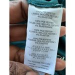 J.Crew Striped Green Dress Eyelet Fit &Flare Size 4 V Neck Lined Corporate Core Photo 12