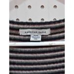 American Eagle  Outfitters Striped Henley Dress Long Sleeve V Neck Ribbed M Photo 2