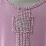 POL  Light Pink Sleeveless Textured Ruffle Hem Babydoll Dress, Size Medium Photo 11