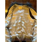 Skies Are Blue Vest Women Small Gray Ombre Faux Fur Open Outdoor Outerwear Photo 8