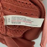 Free People NWT  Orange Pointelle Me About It Bodysuit Size Medium Photo 5