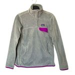 Patagonia Re-Tool Snap-T Pullover Polartec Thermal Pro Gray/Pink Size Small Photo 0