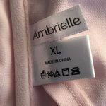 Ambrielle Floral Peach Halter Swim Top XL Braided Front Padded Cups Orange Photo 11