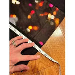 Milly  New York Black Satin Colored Polka Dot Party Dress Size 2 XS Sheer Edges Photo 8