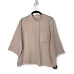 Monki Pale Pink High-Neck Loose Fit Blouse – Size M Photo 1