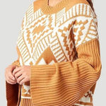 Wrangler  WOMEN'S SOUTHWESTERN SWEATER CREW NECK LONG SLEEVE MUSTARD SIZE MEDIUM Photo 0